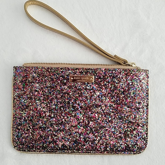 kate spade Handbags - Kate Spade Glitter Bug Slim Bee Wristlet